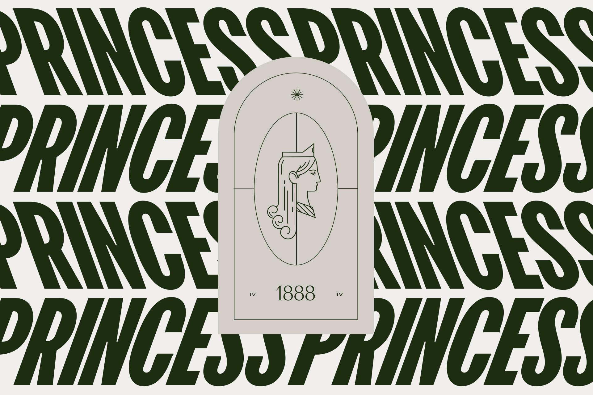 Illustration and typography form the Princess brand identity